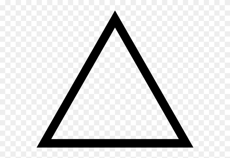 Triangle Clipart Black And White - Png Download