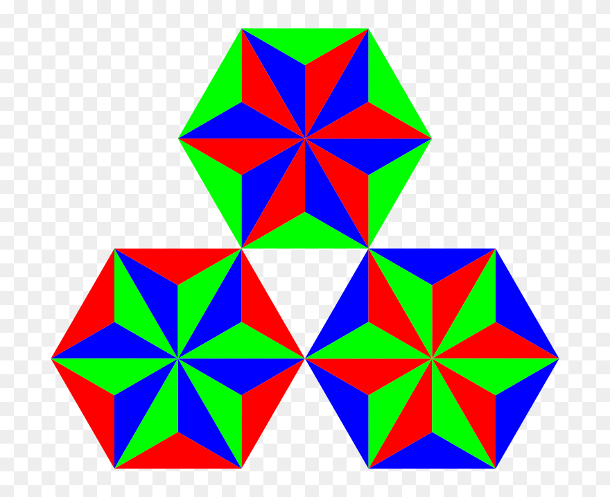 Thirds Of Triangles - اشكال مثلثات هندسية Clipart