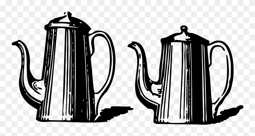Two Coffee Pots Clipart By Johnny Automatic - Coffee Pots - Png Download