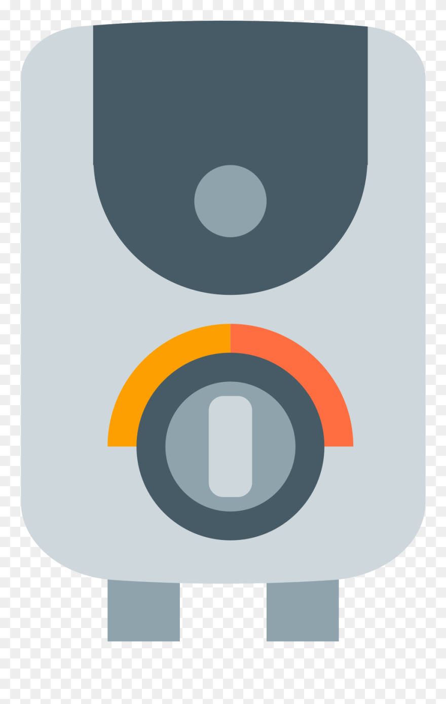 Heat Vector Furnace - Water Heater Geyser Icon Clipart