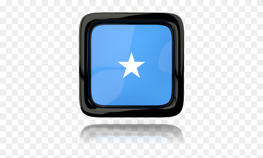Square Icon With Reflection - Illustration Clipart