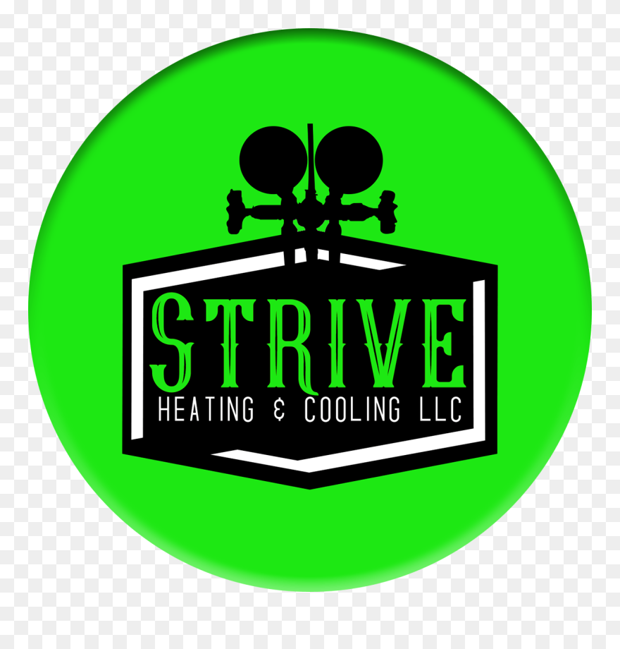 Strive Heating And Cooling Logo - Emblem Clipart