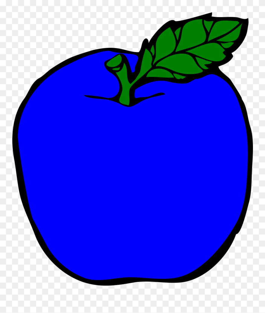 Dark Blue Apple Svg Clip Arts - Apple Clip Art - Png Download