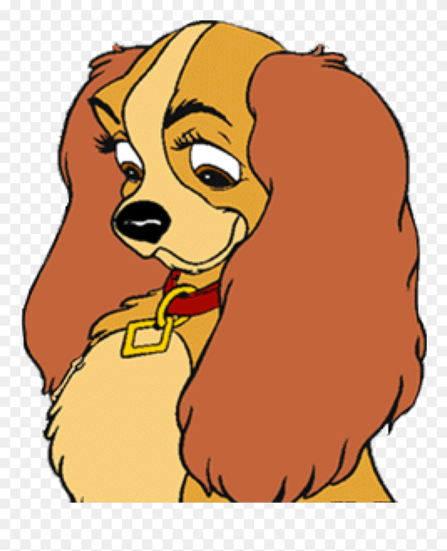 Clip Art - Lady And The Tramp Outline - Png Download