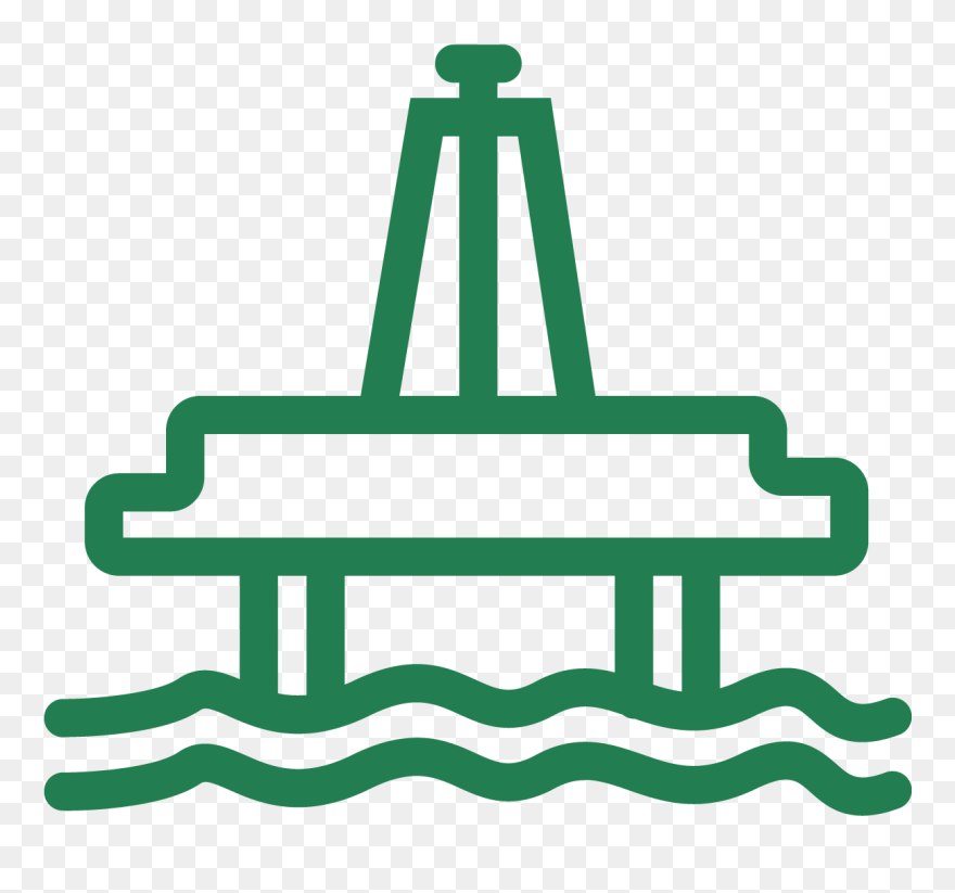 Rig And Integreated Services - Upstream Offshore Icon Clipart