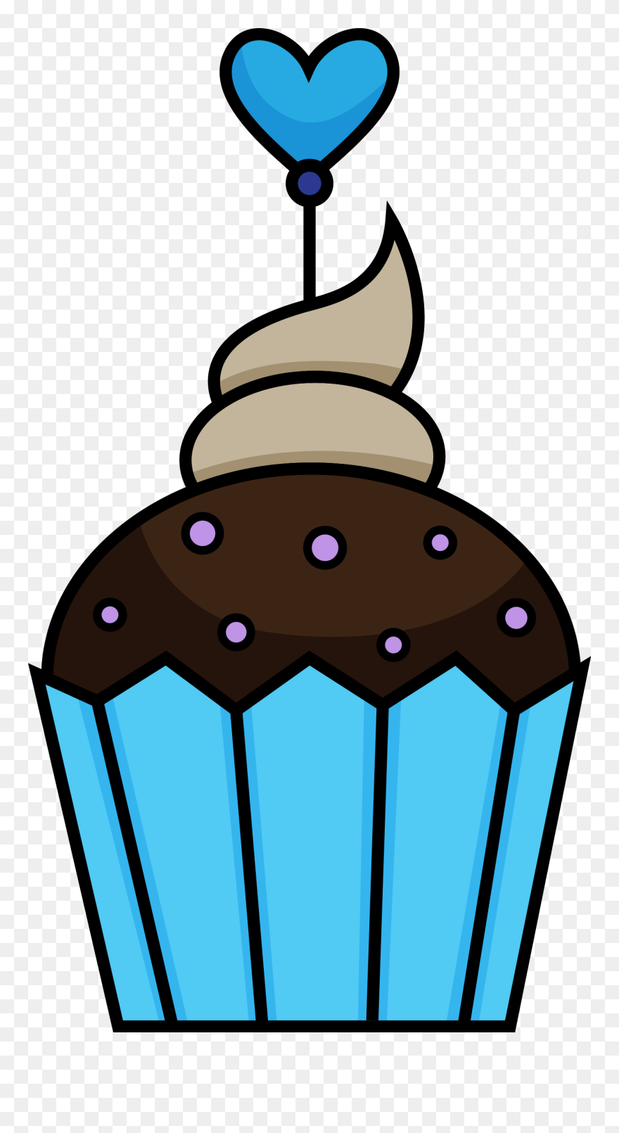 Cute Cupcake Drawing Clipart