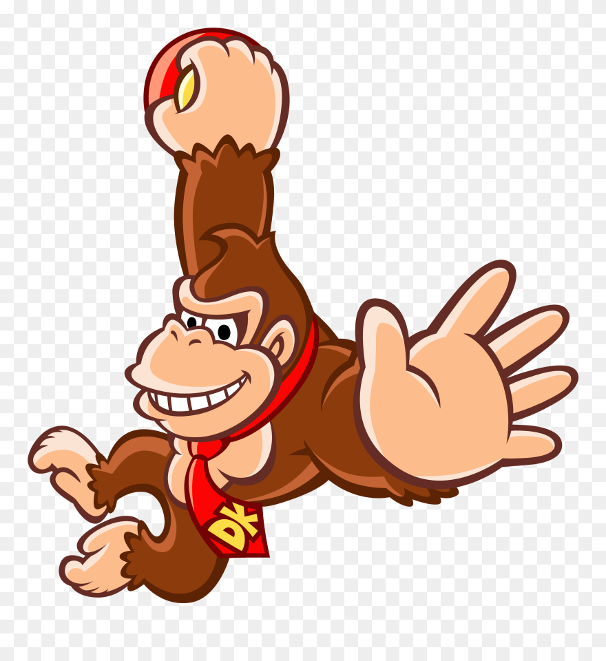 Transparent Gameboy Clipart - Dk King Of Swing Characters - Png Download