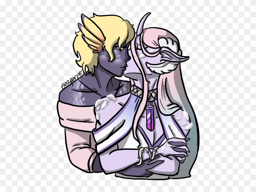 Commission For Lashy Of Their Dragons As Humanoids - Cartoon Clipart