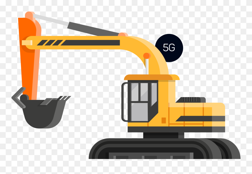 Icon 5g Crane - Bulldozer Clipart