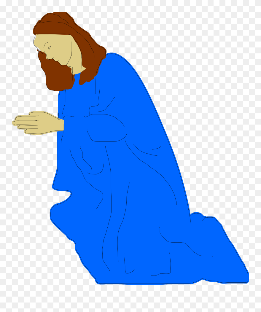 No Background God Kneeling Clipart - Png Download