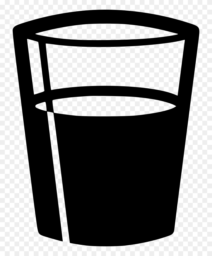 Water Glass - Glass Of Water Icon Vector Clipart