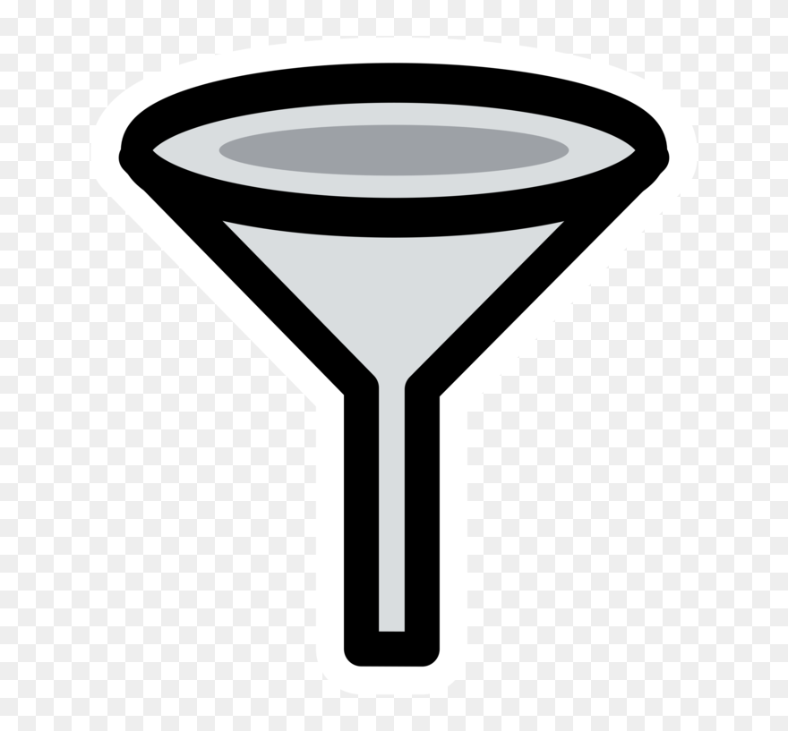 Martini Glass,glass,tableware - Filter Clipart Black And White - Png Download