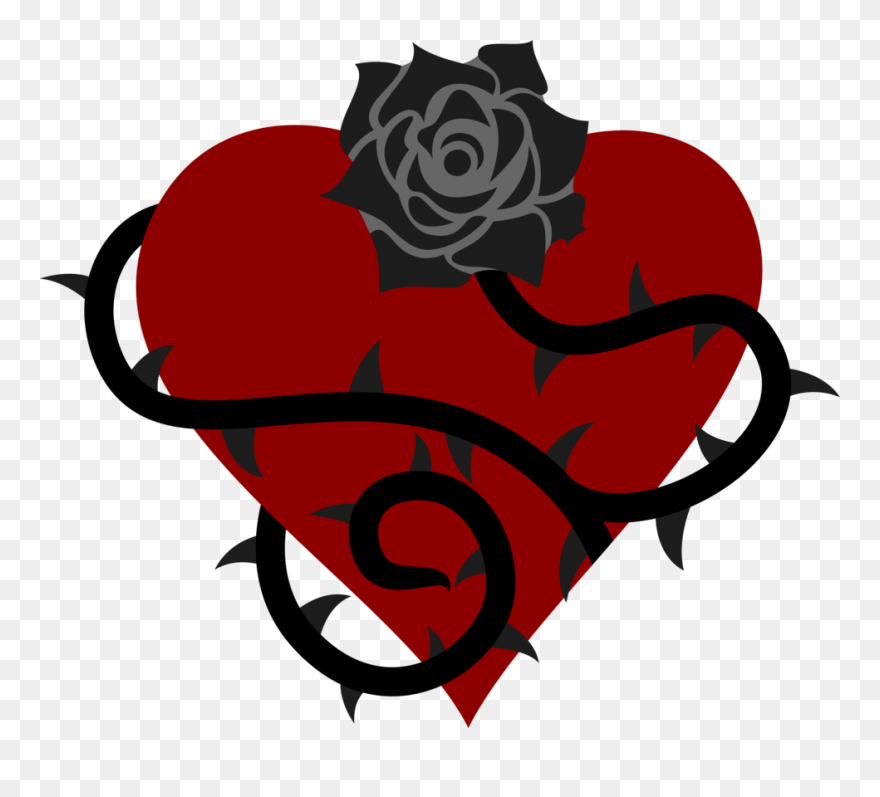 Clipart Rose Thorn - Black Rose Cutie Mark - Png Download