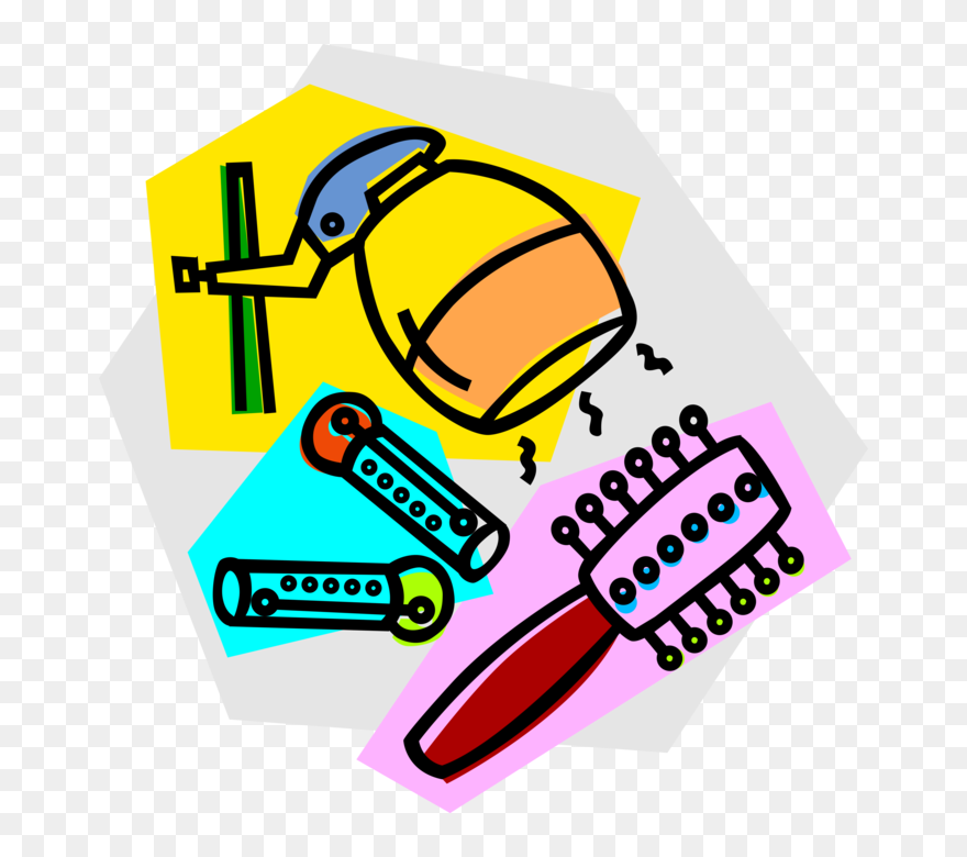 Vector Illustration Of Beauty Salon Beautician Hairdresser - Hair Stylist Illustration Clipart