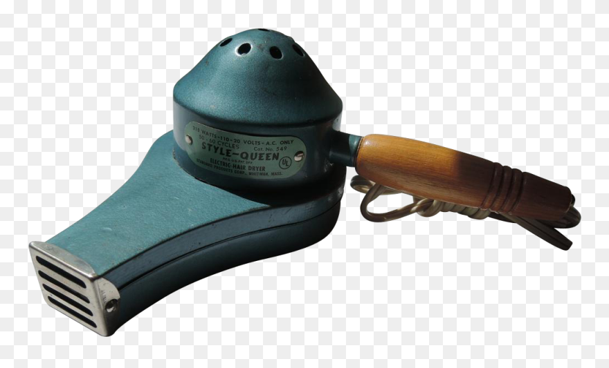 $35 45 1950"s Style Queen Metallic Blue Hair Blower - Portafilter Clipart