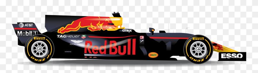 Formula One Clipart Racetrack - Formule 1 Red Bull Png Transparent Png