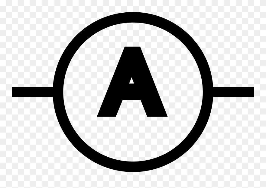 Beautiful Electric Meter Clip - Ammeter Circuit Symbol - Png Download