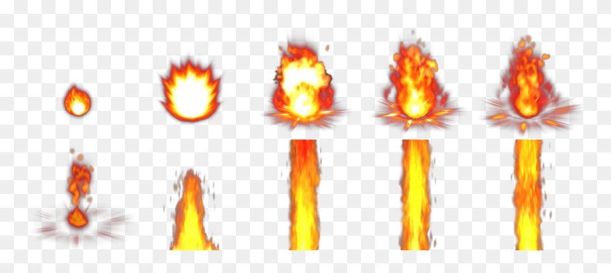 Sprite Fire Animaatio Gamemaker - Fire Sprite Transparent Clipart