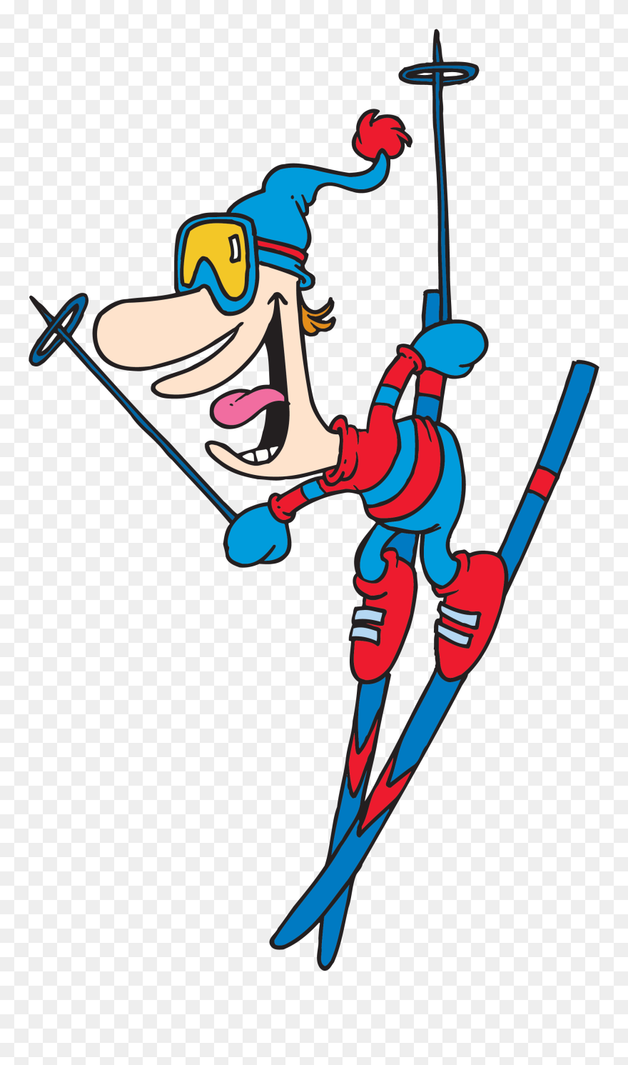 Cartoon Skiing Png Clipart