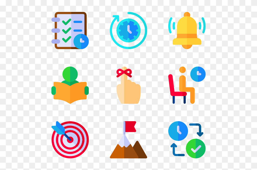 Icons Time Management Clipart