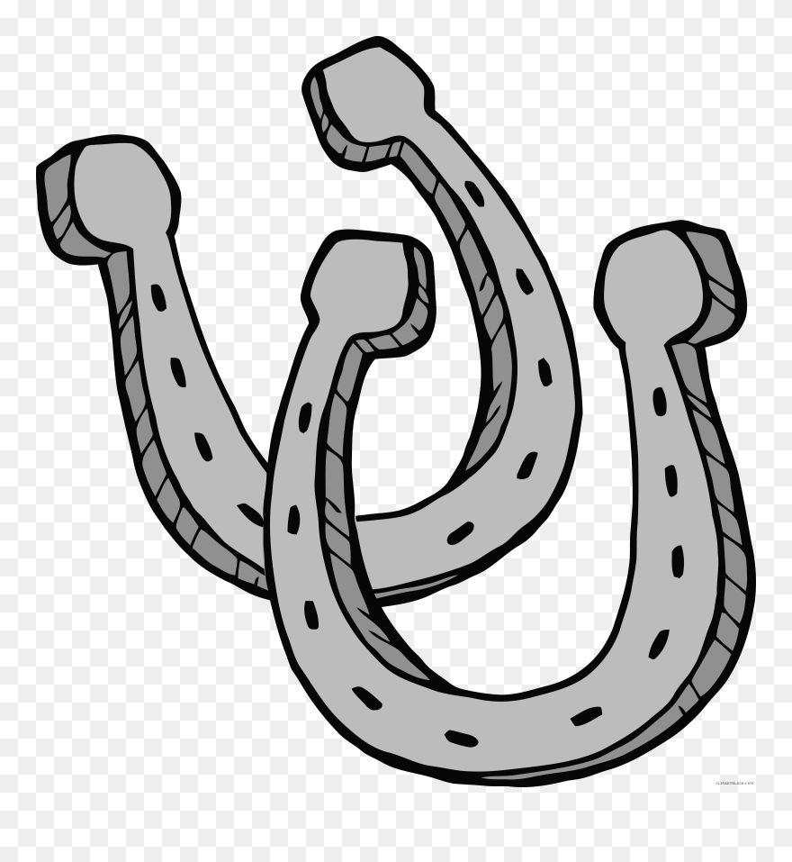 Horseshoe Clipart Western Horseshoe - Clip Art Horse Shoe - Png Download