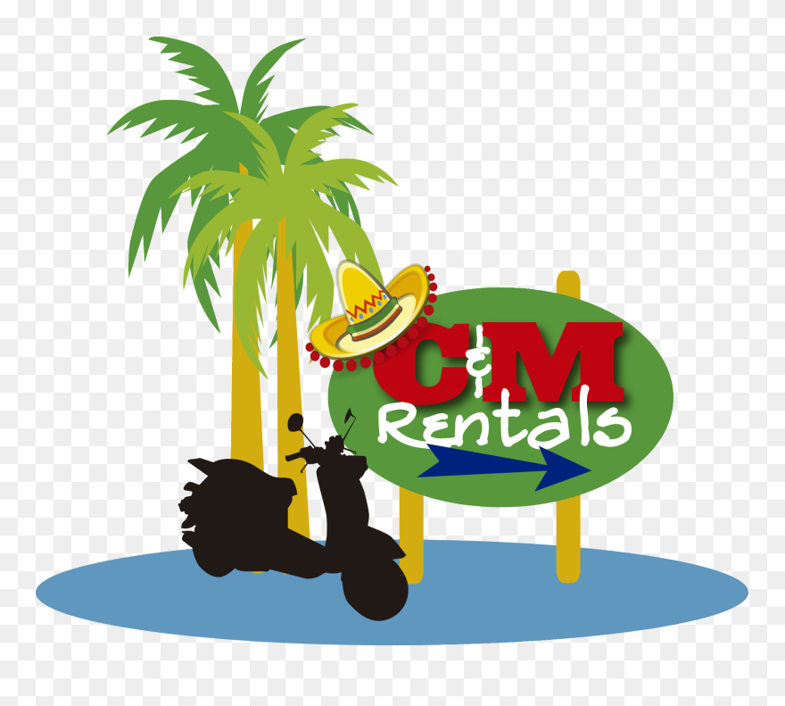 C M Rentals Scooter Clipart
