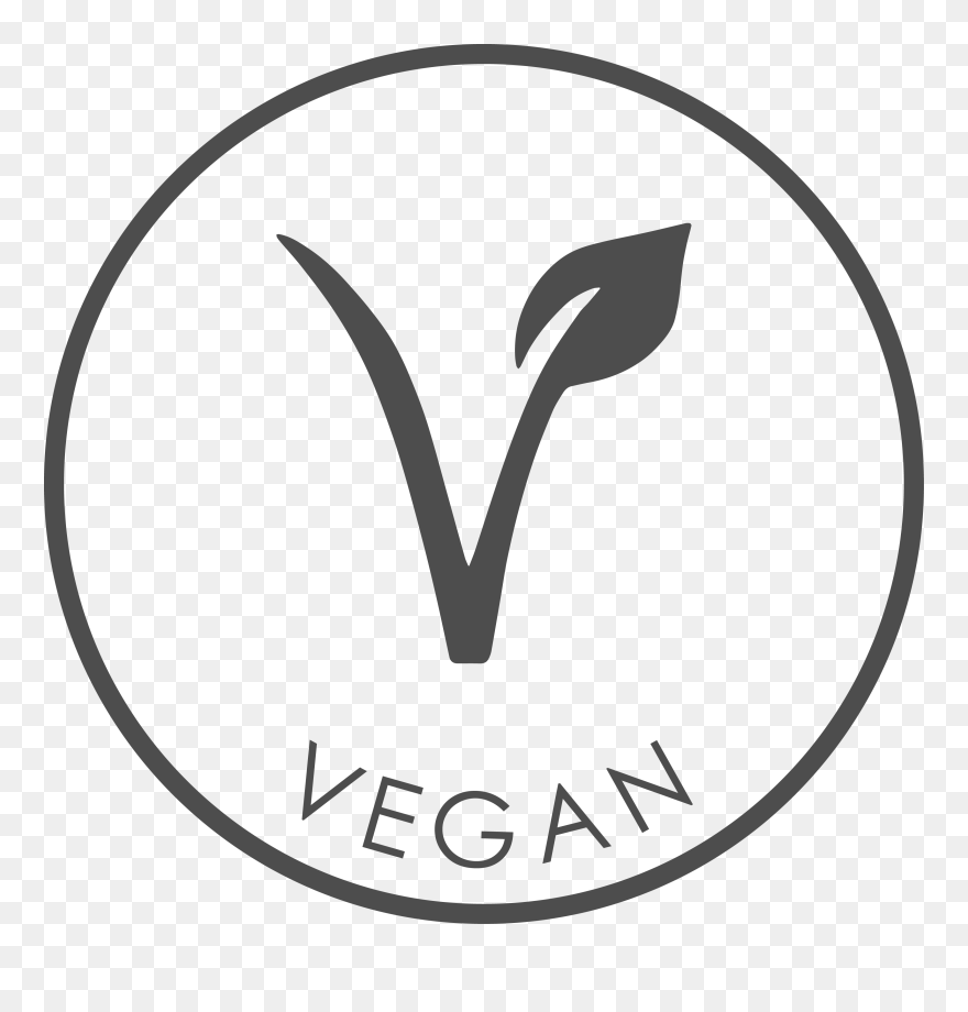 Download Conscious Cosmetics - Vegan Icon Png Black Clipart