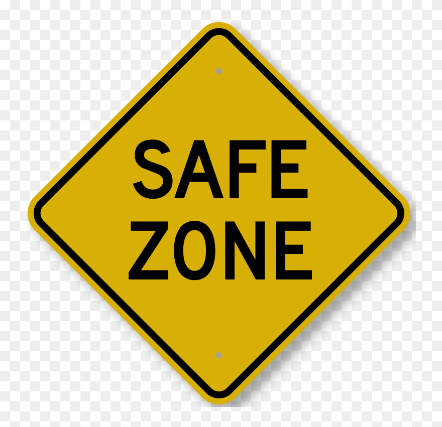 Cropped Safe Zone Yellow Sign Vernon Emdr Safezone - Cherry Picked Meme Clipart