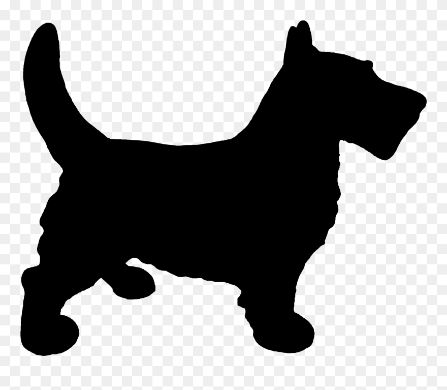 Clipart Scottie Dog Monopoly - Scottish Terrier Clipart Png Transparent