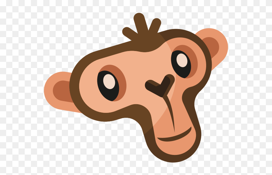 Monkey Face-1573643236 - Clip Art - Png Download