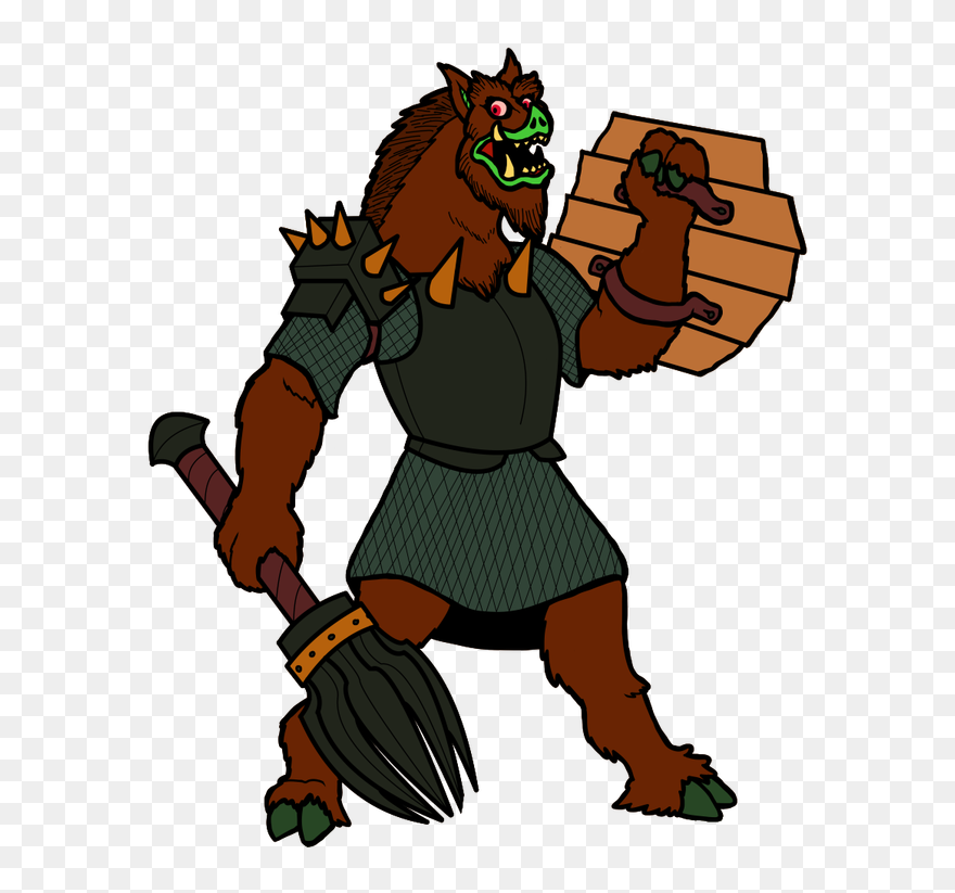Orc Clipart Creepy Monster - Cartoon - Png Download