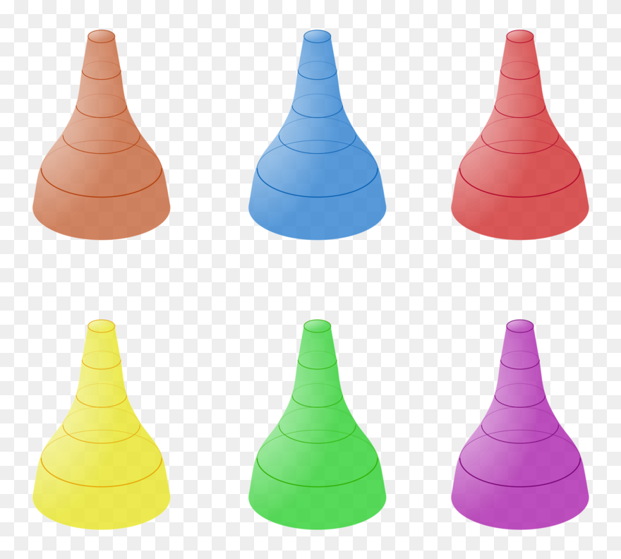 Cone,bottle,plastic - Printable Board Game Markers Clipart