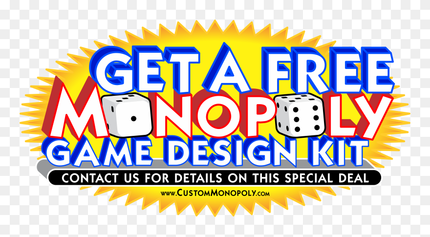 Contact Us For A Free Monopoly Game Design Kit - Dice Game Clipart