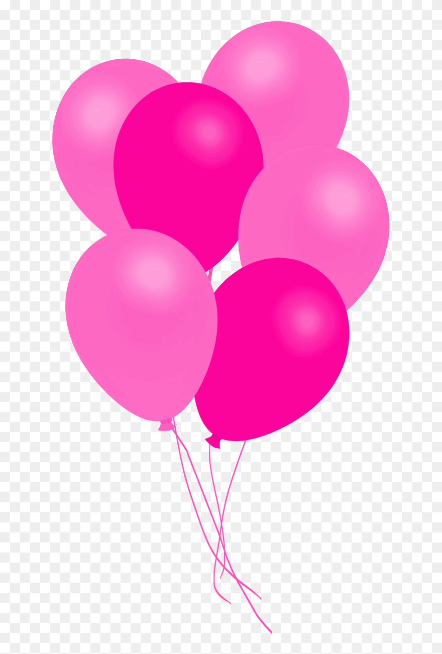 Baby Pink Balloons Png - Red Balloons Clipart Transparent Png