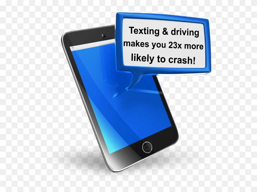 Transparent Distracted Driving Clipart - Text Messaging - Png Download