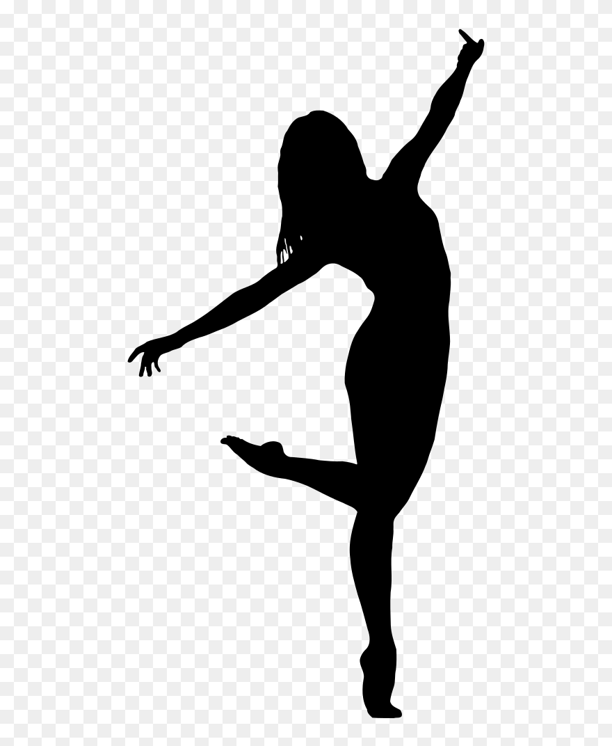 Ballet Dancer Silhouette - Dancer Silhouette Transparent Background Clipart
