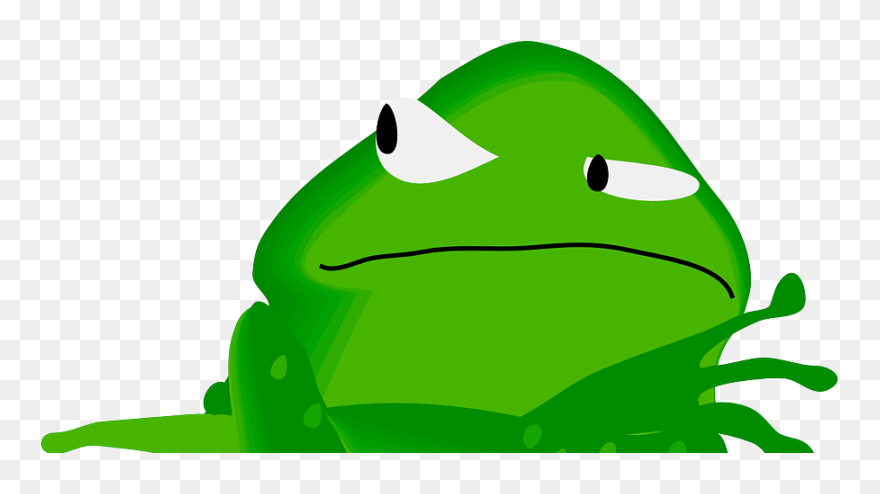 Angry Frog Clipart