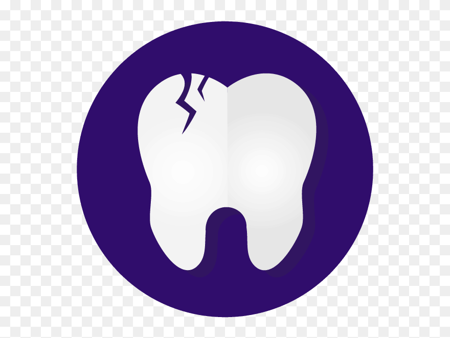 Cracked Tooth And Dental Health Graphic - Health And Safety Icon Occupational Clipart