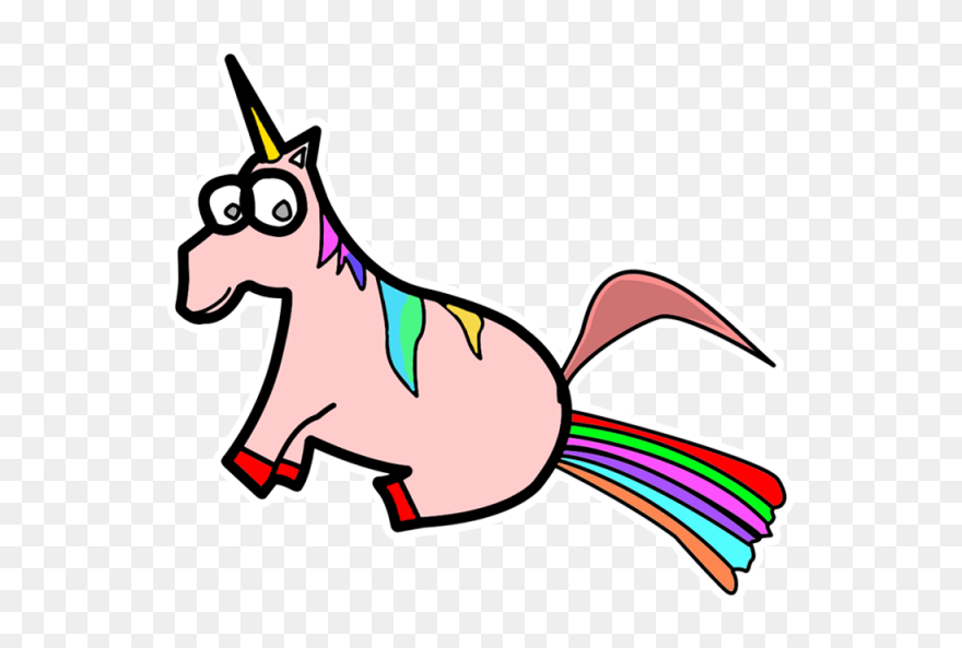 Unicorn Fart, Funny, Fart, Unicorn Png Transparent - Unicorn Farting Png Clipart