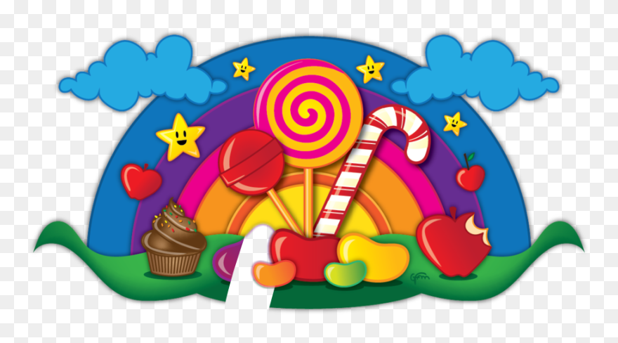 #candyland #sweets - Candy Land Clip Art - Png Download