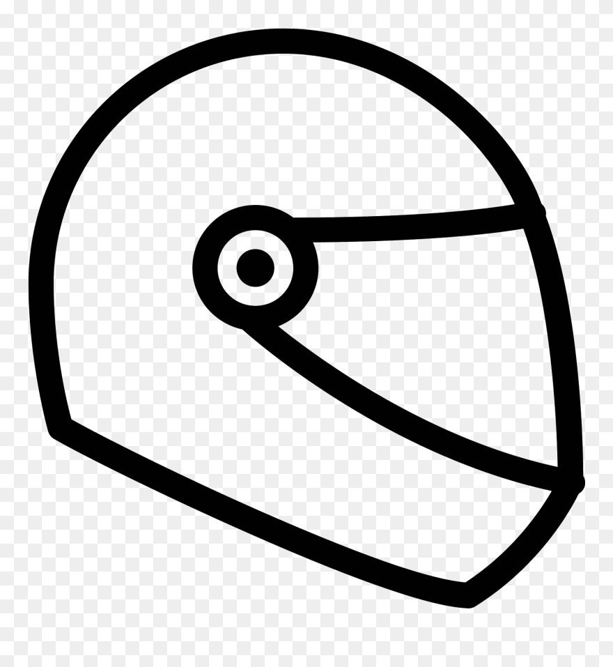 Vector Motorcycles Helm - Motorradhelm Symbol Clipart