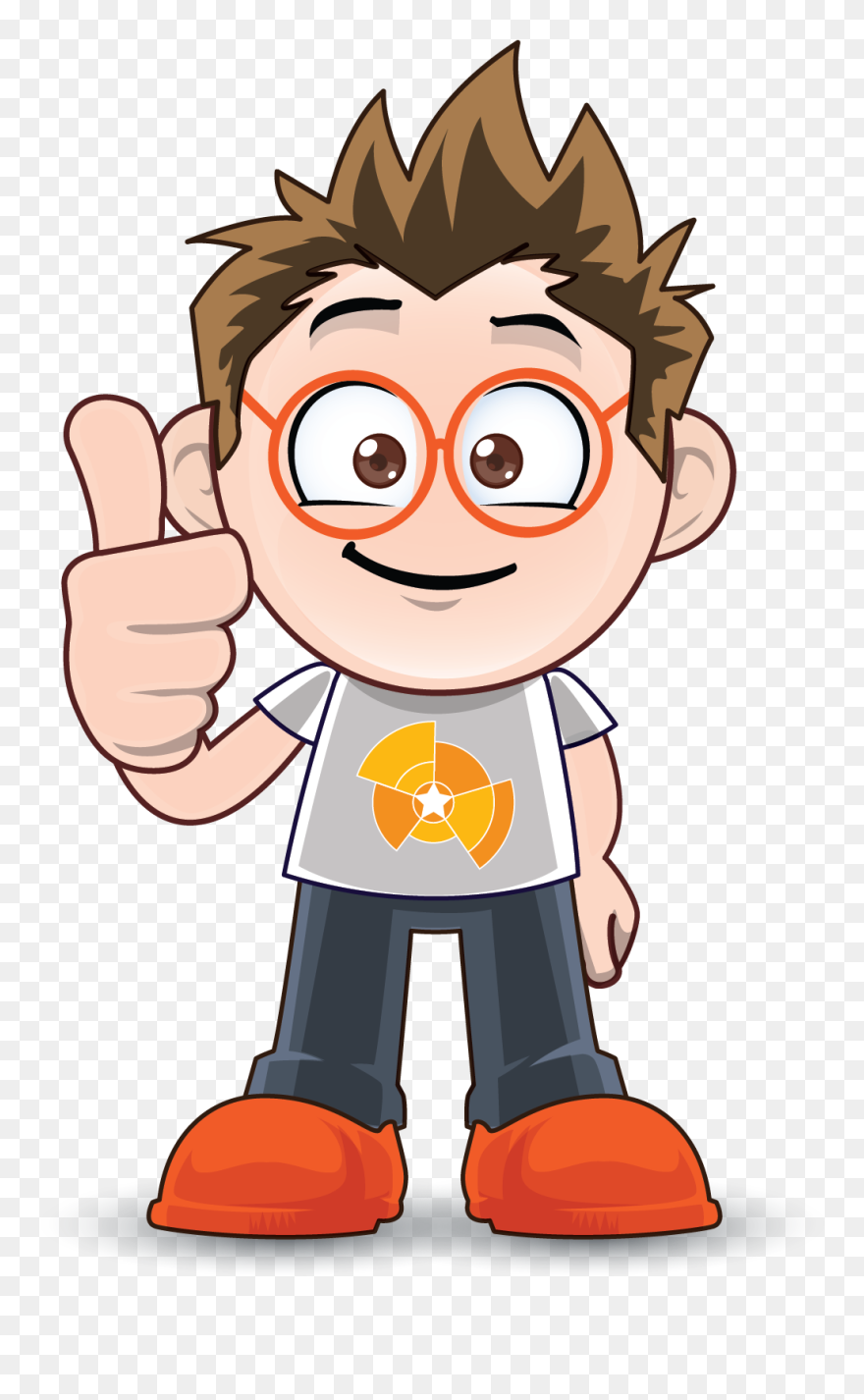 Nerd Mascot Clipart