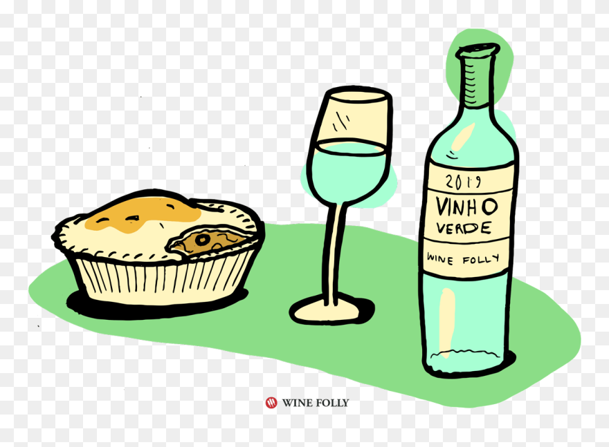 Chicken Pot Pie Pairs Well With Vinho Verde Wine And Clipart