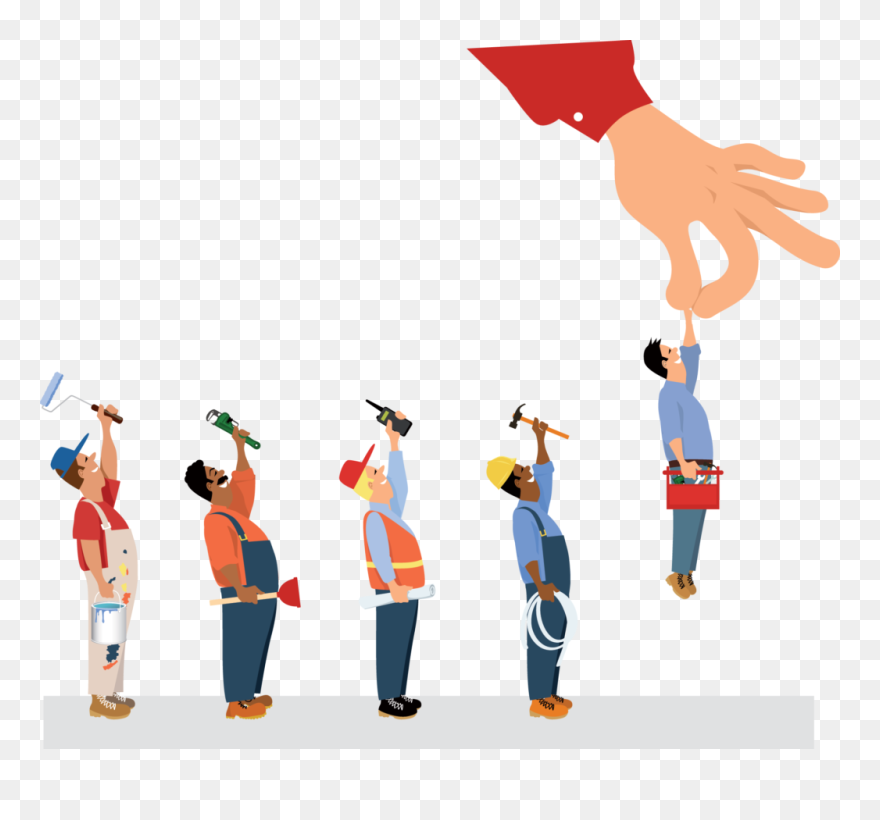 Choosing A Contractor Clipart