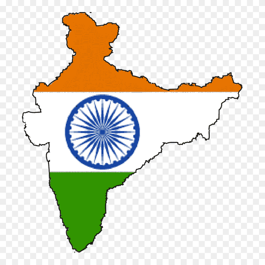 Demand Indian Hospital Provide Better Care For Patients - Indian Flag Country Shape Clipart