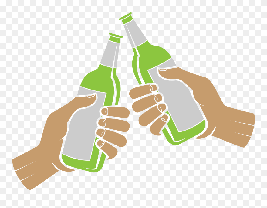Beer Bottle Computer File - Beer Bottles Cheers Clip Art - Png Download