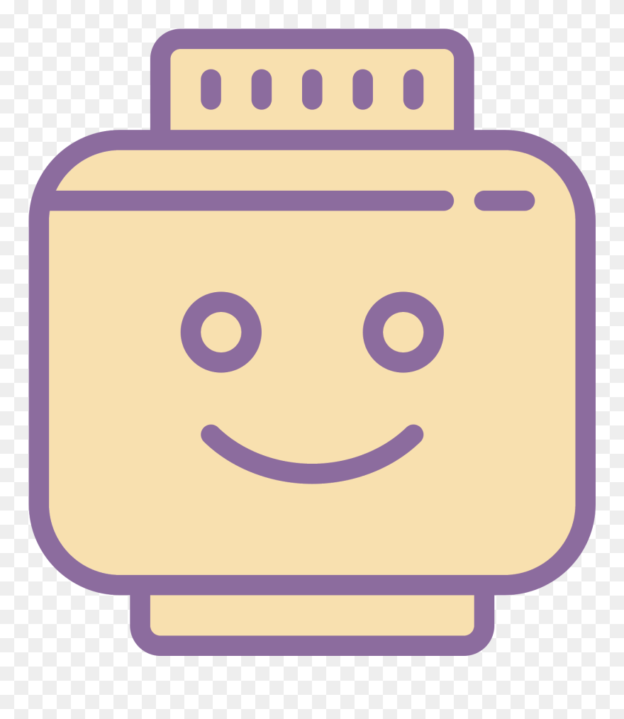 Ikonka Lego Head - Lego Minifigure Clipart
