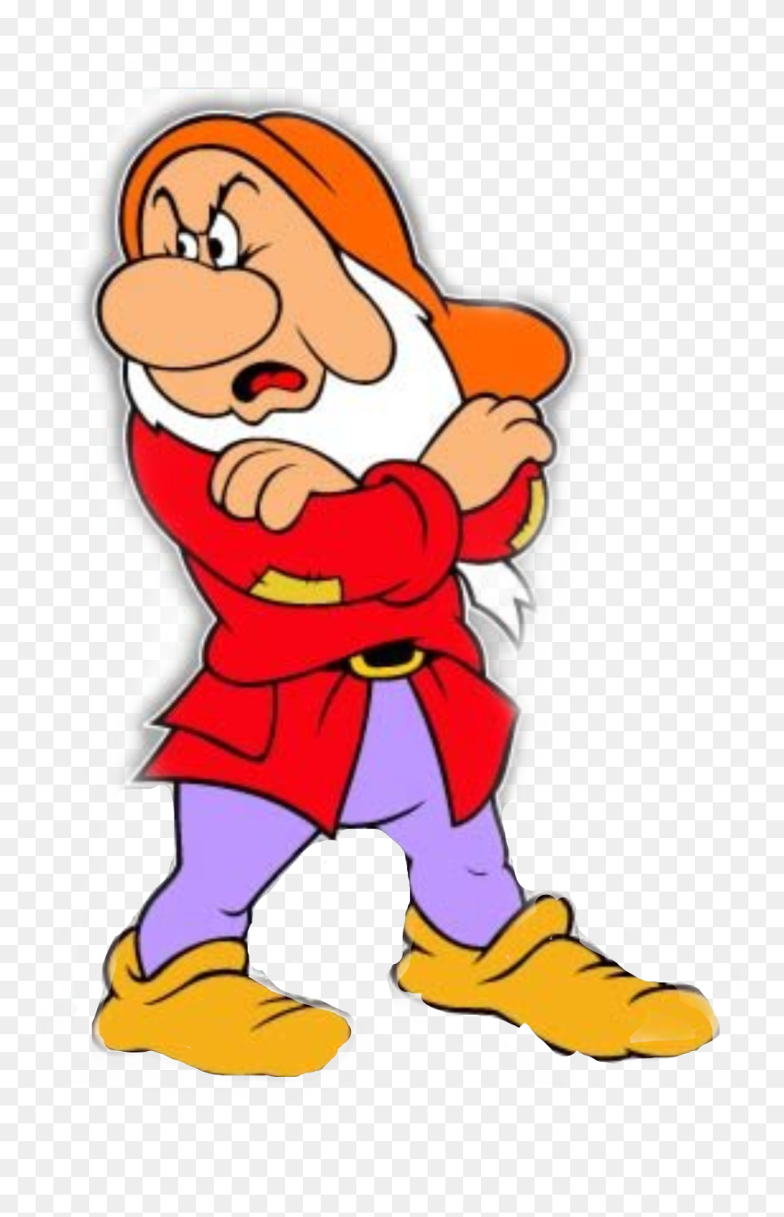 Grumpy Seven Dwarfs Clipart