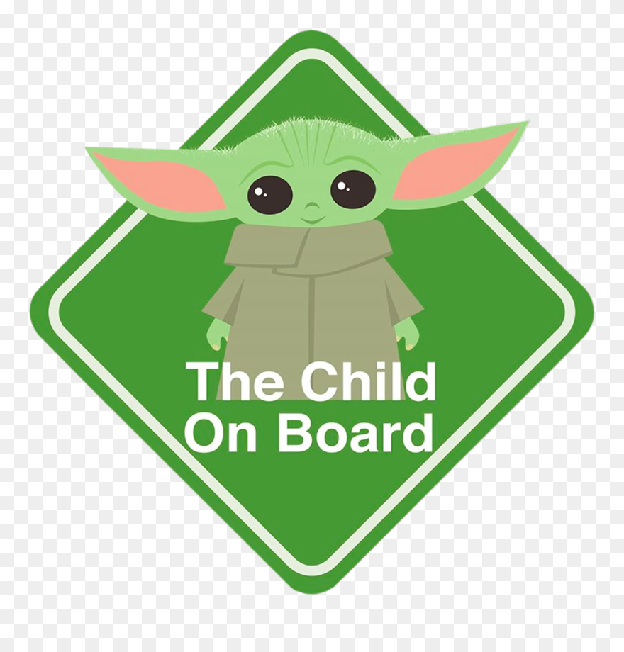 Mandalorian Baby On Board Clipart