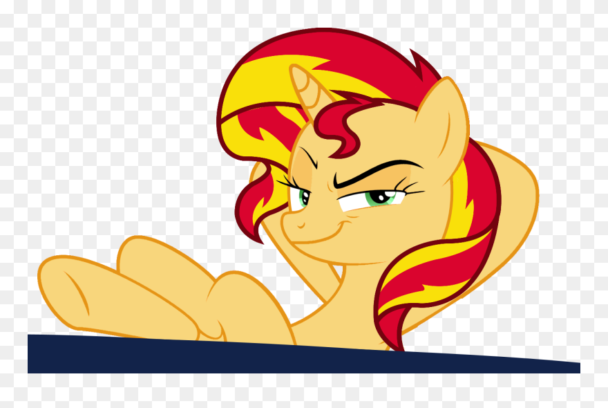 Pony Sunset Shimmer Vector Clipart